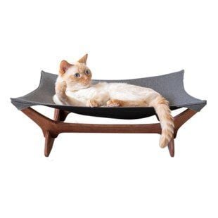 Гамак-лежак для котів PetJoy 55х45х18 см - коричнево-сірий - masterzoo.ua