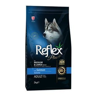 Cухой корм для собак Reflex Plus Medium & Large Breed Adult 3 кг - лосось - masterzoo.ua