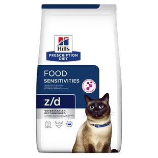 Сухий корм для котів Hill’s Prescription Diet Food Sensitivities z/d 1,5 кг - masterzoo.ua