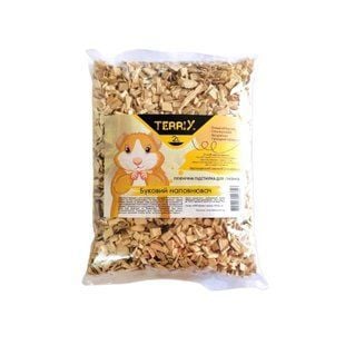Наповнювач буковий для гризунів Terrix 2 л - без аромату - masterzoo.ua