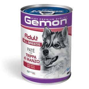 Вологий корм для собак Gemon All Breeds Adult 400 г - яловичий рубець - masterzoo.ua