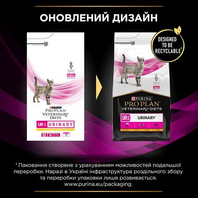 Сухий корм для котів, при захворюваннях сечовивідних шляхів Pro Plan Veterinary Diets UR Urinary 1,5 кг - masterzoo.ua