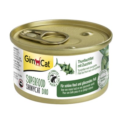 Вологий корм для котів GimCat Superfood 70 г (тунець та цукіні) - masterzoo.ua