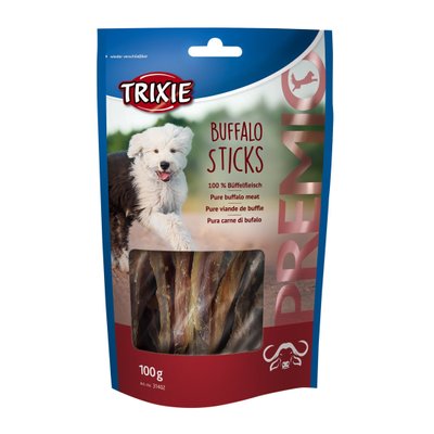 Ласощі для собак Trixie PREMIO Buffalo Sticks 100 г (буйвол) - masterzoo.ua