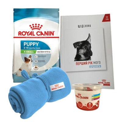 Подарочный набор для щенков Royal Canin X-Small Puppy 500 г - домашняя птица - masterzoo.ua