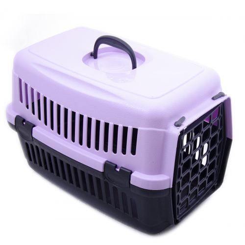 Контейнер-переноска для собак та котів вагою до 6 кг SG 48 x 32 x 32 см (фіолетова) - masterzoo.ua