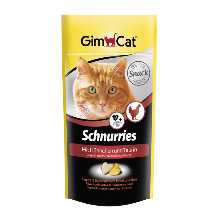 Ласощі для котів GimCat Schnurries 40 г (курка) - masterzoo.ua
