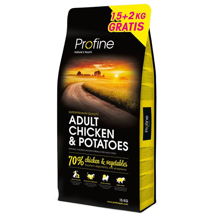 Сухий корм для дорослих собак всіх порід Profine Adult Chicken 15 + 2 кг (курка) - masterzoo.ua