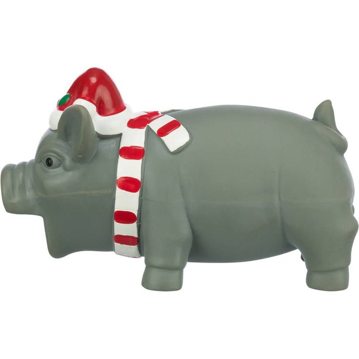 Іграшка для собак Trixie Різдвяна свинка зі звуком 16 см - masterzoo.ua
