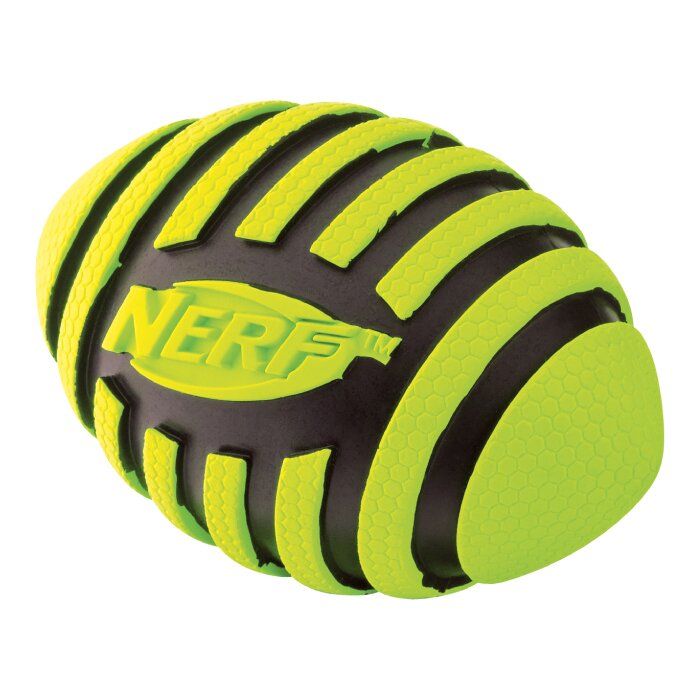 Іграшка для собак Nerf М'яч регбі з пискавкою 8,5 см (гума) - masterzoo.ua