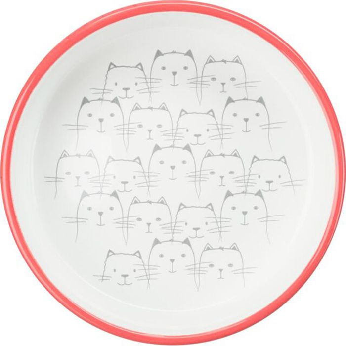 Миска керамічна Trixie для котів коротконосих порід 300 мл / 15 см - masterzoo.ua