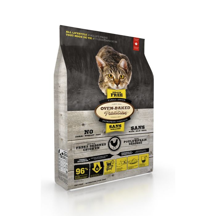 Сухой корм Oven-Baked Tradition Cat Grain Free 1,13 кг - курица - masterzoo.ua