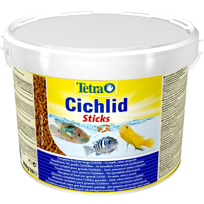 Сухий корм для акваріумних риб Tetra в паличках «Cichlid Sticks» 10 л (для всіх цихлід) - masterzoo.ua
