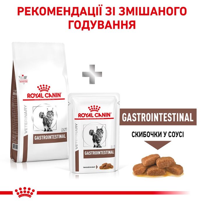 Сухой корм для кошек, при заболеваниях желудочно-кишечного тракта Royal Canin Gastro Intestinal 400 г - домашняя птица - masterzoo.ua