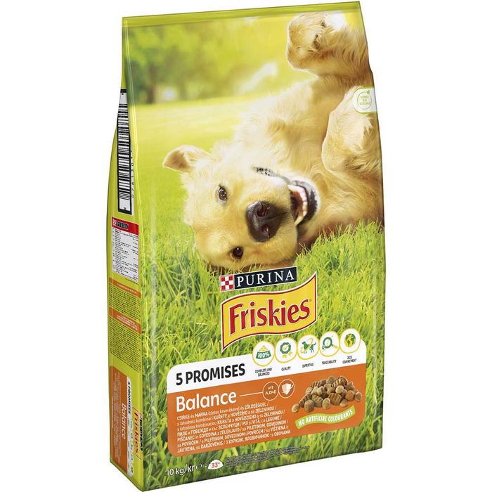 Сухий корм для дорослих собак Friskies Balans 10 кг (курка та овочі) - masterzoo.ua