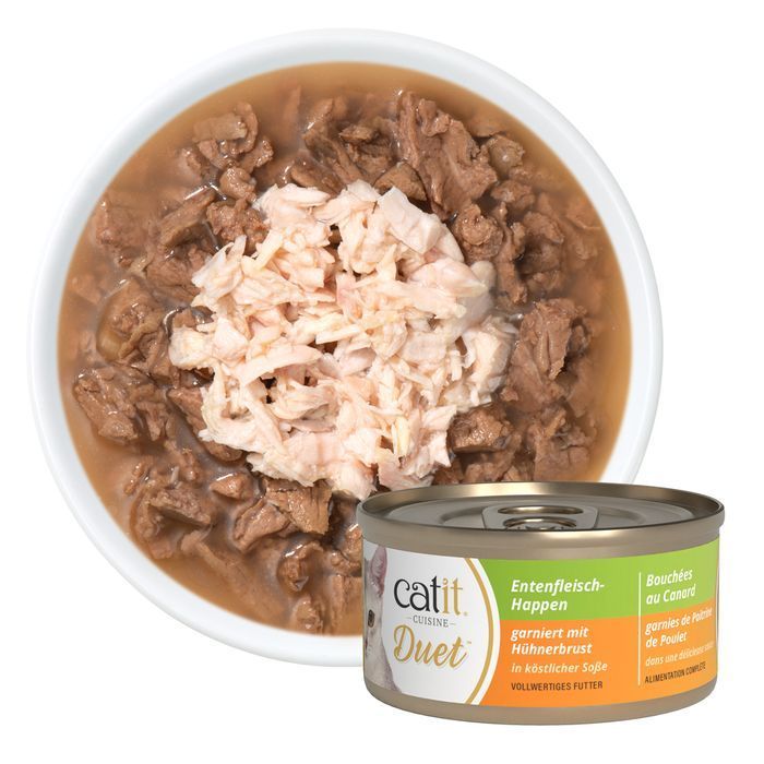 Влажный корм для кошек Catit Cuisine Duet 75 г - утка и курица - masterzoo.ua