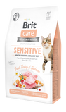 Сухой корм для привередливых кошек Brit Care Cat GF Sensitive HDigestion & Delicate Taste 2 кг (индейка и лосось)