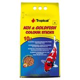 Сухой корм для прудовых рыб Tropical Koi & Goldfish Colour Sticks в палочках 10 л