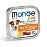 Вологий корм для собак Monge Fruit 100 г - качка та апельсин - masterzoo.ua
