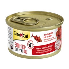 Влажный корм для кошек GimCat Superfood 70 г (тунец и томаты) - masterzoo.ua