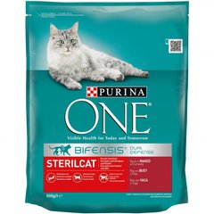 Сухой корм для стерилизованных кошек Purina One Sterilised 800 г (говядина) - masterzoo.ua