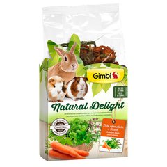 Трав'яний мікс для гризунів GimBi Natural Delight трави і морква, 100г - masterzoo.ua
