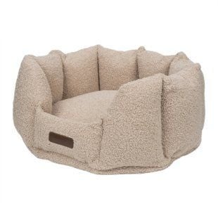 Лежак для собак CHOUCHOU Shell Teddy XS 50х55 см - бежевый - masterzoo.ua