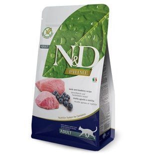 Сухой корм для кошек Farmina N&D Grain Free Prime Adult 10 кг - ягненок и черника - masterzoo.ua