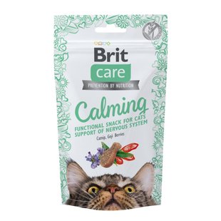 Лакомство для кошек Brit Care Crunchy Cracker Calming 50 г - курица, кошачья мята и ягоды годжи - masterzoo.ua