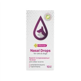 Vitomax Nasal Drops краплі для собак та котів 10 мл - masterzoo.ua
