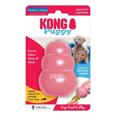 Игрушка для собак груша-кормушка Kong Puppy 7,6 x 2,5 x 5,1 см (каучук) - masterzoo.ua