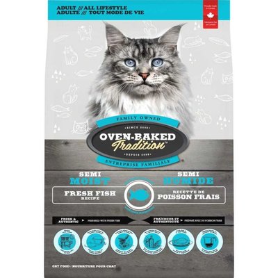 Корм полувлажный Oven-Baked Tradition Cat Adult 1,36 кг - рыба - masterzoo.ua