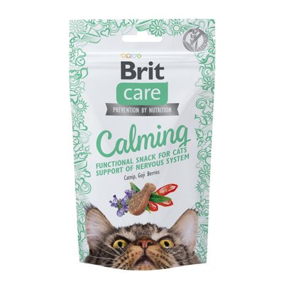 Лакомство для кошек Brit Care Crunchy Cracker Calming 50 г - курица, кошачья мята и ягоды годжи - masterzoo.ua