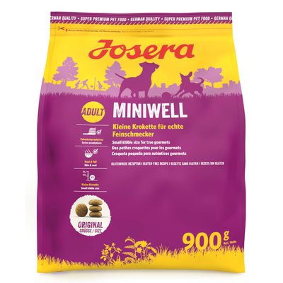 Сухой корм для собак Josera Miniwell 900 г - домашняя птица - masterzoo.ua