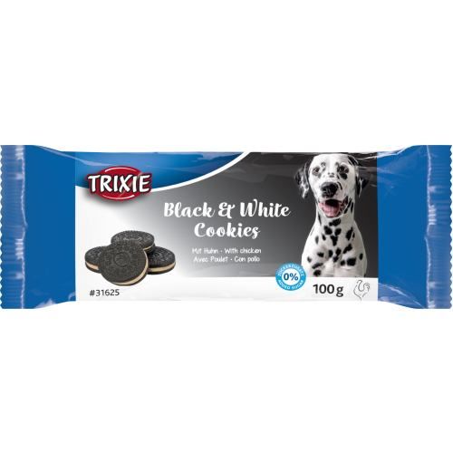 Ласощі для собак Trixie печиво Black & White Cookies, 100 г (курка) - masterzoo.ua
