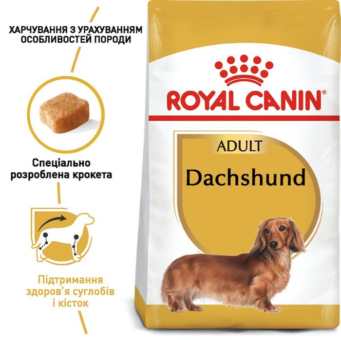 Сухой корм собак Royal Canin Dachshund Adult 1,5 кг - домашняя птица - masterzoo.ua