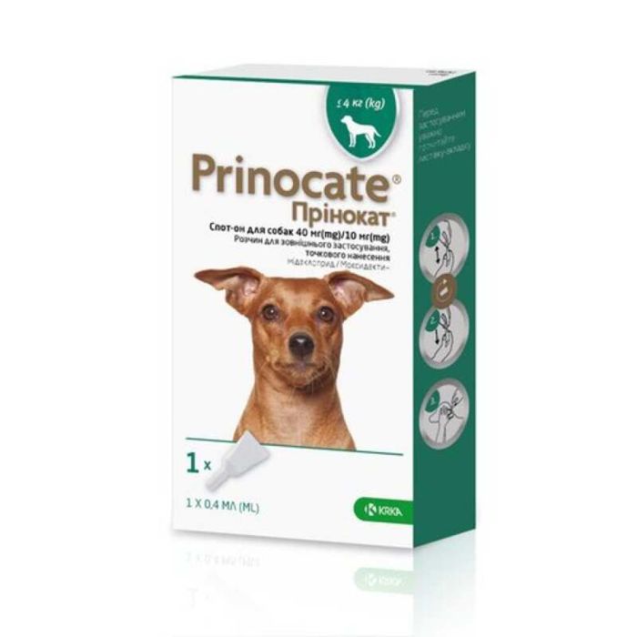 Капли на холку KRKA Prinocat до 4 кг, 1 пипетка - masterzoo.ua