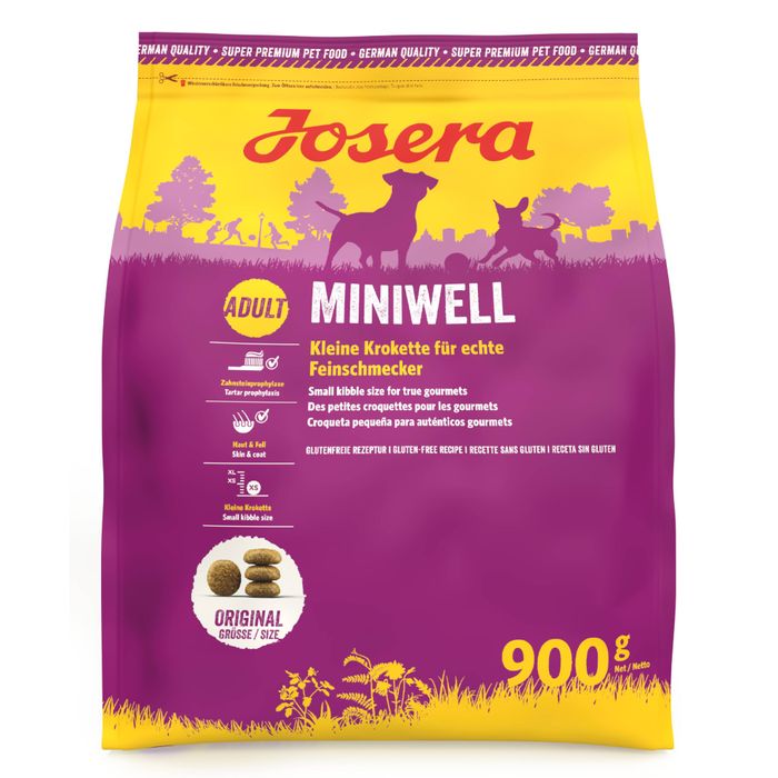 Сухий корм для собак Josera Miniwell 900 г - домашня птиця - masterzoo.ua