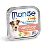 Влажный корм для собак Monge Fruit 100 г - лосось и груша - masterzoo.ua