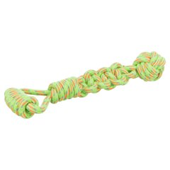Игрушка для собак Trixie Канат плетёный с мячом и ручкой 38 см, d=8 см (текстиль, цвета в ассортименте) - masterzoo.ua