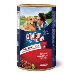 Вологий корм для собак Migliorcane 1250 г (яловичина) - masterzoo.ua