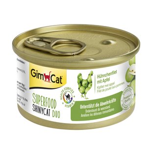 Влажный корм для кошек GimCat Superfood 70 г (курица и яблоко) - masterzoo.ua