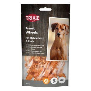 Ласощі для собак Trixie Premio Wheels 75 г - курка та риба - masterzoo.ua