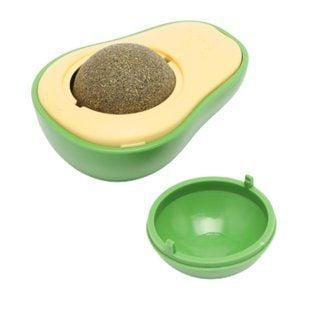 Іграшка для котів Pet Fun Кулька-лизун Авокадо 6х4,6 см - різнокольоровий - masterzoo.ua