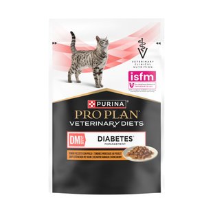 Влажный корм для котов Pro Plan Veterinary Diets Diabetes Managment pouch 85 г - курица - masterzoo.ua