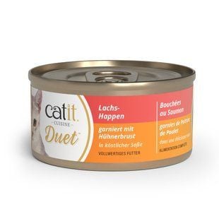 Влажный корм для кошек Catit Cuisine Duet 75 г - лосось и курица - masterzoo.ua