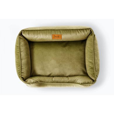 Лежак для котів Harley and Cho Dreamer Velour Olive M 70 x 50 см - masterzoo.ua