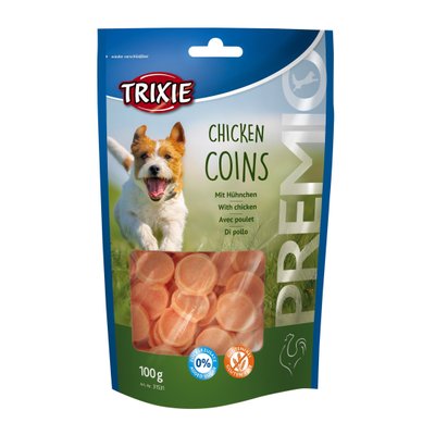 Лакомство для собак Trixie PREMIO Chicken Coins 100 г (курица) - masterzoo.ua