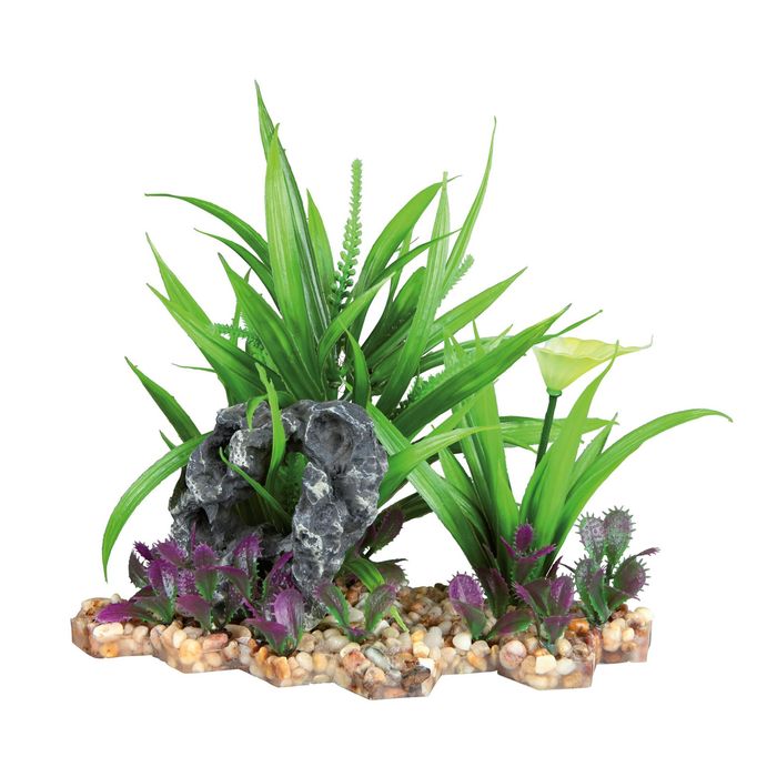 Декорация для аквариума Trixie растения на подставке 18 см (пластик) - masterzoo.ua