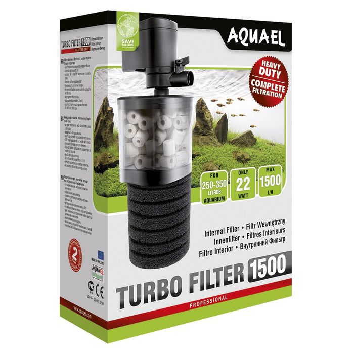 Внутрішній фільтр Aquael «Turbo Filter 1500» для акваріума 250-350 л - masterzoo.ua
